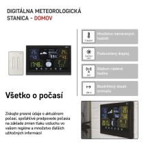 Domáca bezdrôtová meteostanica E6018