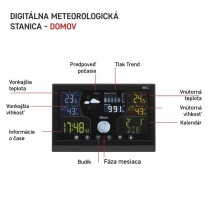 Domáca bezdrôtová meteostanica E6018