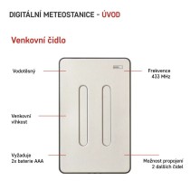 Domácí bezdrátová meteostanice E6018