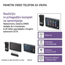 GoSmart Video domofon set EMOS IP-750A z WiFi