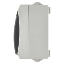 Wandsteckdose grau-schwarz, IP44