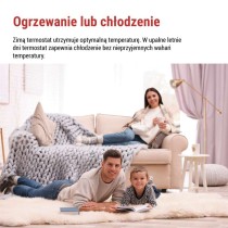 Programowalny termostat pokojowy, przewodowy z OpenTherm, P56A02