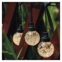 LED svetelná reťaz – 20x párty žiarovky, 7,6 m, vonkajšia aj vnútorná, teplá biela