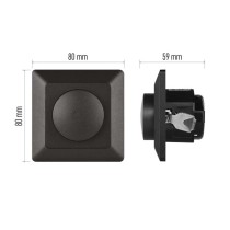 Triakový stmívač č. 6 pro regulovatelné LED žárovky, antracit