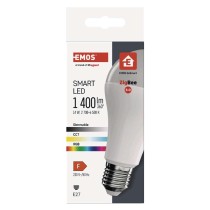 Chytrá LED žárovka GoSmart A65 / E27 / 14 W (94 W) / 1 400 lm / RGB / stmívatelná / Zigbee