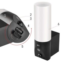 GoSmart Venkovní otočná kamera IP-310 TORCH s WiFi a světlem, černá