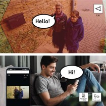 GoSmart Venkovní otočná kamera IP-310 TORCH s WiFi a světlem, černá