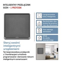 GoSmart Przełącznik scen IP-2001ZB, ZigBee 3.0, jednoprzyciskowy