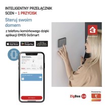GoSmart Przełącznik scen IP-2001ZB, ZigBee 3.0, jednoprzyciskowy