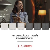 GoSmart Okos hordozható 1 funkciós szcenárió kapcsoló IP-2001ZB, ZigBee 3.0