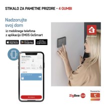 GoSmart Prenosno scensko stikalo IP-2004ZB, ZigBee 3.0, 4 gumbi