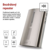Domovní bezdrátový prodlužovač signálu pro P5760N a P5763N na 3x AA