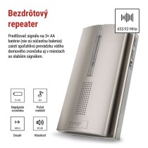 Domový bezdrôtový predlžovač signálu pre P5760N a P5763N na 3× AA