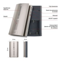 Bezprzewodowy wzmacniacz sygnału do dzwonków P5760N i P5763N, 3× AA