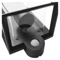 Vrtna stenska svetilka MALVA s PIR senzorjem,  13 x 12,5 x 28 cm, 1 x E27, 15 W