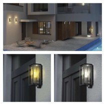 Vrtna stenska svetilka MALVA s PIR senzorjem,  13 x 12,5 x 28 cm, 1 x E27, 15 W