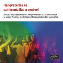 GoSmart LED reflektor - 255 cm-es lánc, 12 rész, 7 W, RGBIC+CCT, dimmelhető, WiFi