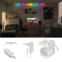 GoSmart LED-Strahler - 255 cm Kette, 12 Teile, 7 W, RGBIC+CCT, dimmbar, WiFi