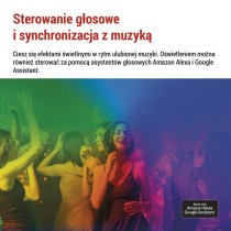 GoSmart Oprawa LED RGB IC Hexagon, 10 części, 19 W, ściemnialna, WiFi