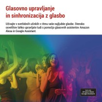 GoSmart LED svetilka Hexagon, začet.kom.10 delov, 19 W, RGBIC z možnostjo zatemnitve, WiFi