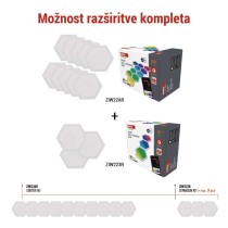 GoSmart LED svetilka Hexagon, razširni set, 3 deli, 1,8W, RGBIC možnost zatemnitve, WiFi