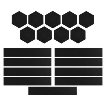 GoSmart Oprawa LED Lines czarna, 9 części, 34 W, RGB, ściemnialna, WiFi