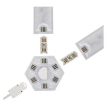 GoSmart LED svítidlo Lines černé, 9 dílů, 34 W, RGBIC stmívatelné, WiFi