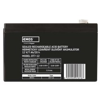 Bezúdržbový olovený akumulátor 12 V/7 Ah, faston 4,7 mm