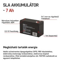 EMOS Ólomakkumulátor 12V 7Ah