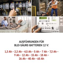 Wartungsfreier Blei-Akku 12 V/7 Ah, faston 4,7 mm