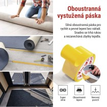 Oboustranná páska DUCT 50 mm / 10 m, transparentní