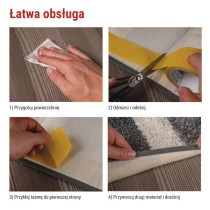 Dwustronna DUCT taśma 50 mm / 10 m, przezroczysta