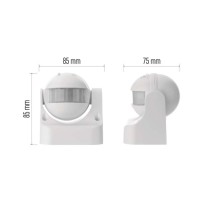 PIR senzor (pohybové čidlo) IP44 1200W, biely