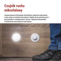 Czujnik mikrofalowy (czujnik ruchu) IP20 1200 W, biały