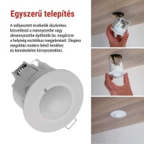 Mikrohullámú érzékelő (mozgásérzékelő) IP20 1200W, fehér