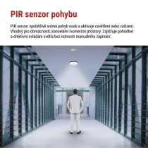 PIR senzor (pohybové čidlo) IP20 1200W, bílý