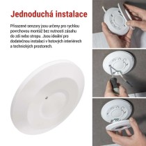 Mikrovlnný senzor (pohybové čidlo) IP20 2000W, bílý