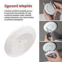 Mikrohullámú érzékelő (mozgásérzékelő) IP20 2000W, fehér