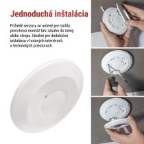 MW senzor (pohybové čidlo) IP20 2000W, biely