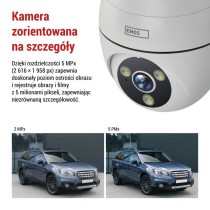 GoSmart Kamera zewnętrzna obrotowa IP-800 WASP z WiFi, biała