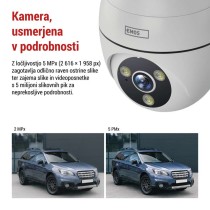 GoSmart Zunanja vrtljiva kamera IP-800 WASP, z WiFi, bela