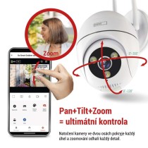 GoSmart Venkovní otočná kamera IP-800 WASP s WiFi, bílá