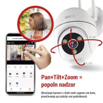 GoSmart Zunanja vrtljiva kamera IP-800 WASP, z WiFi, bela