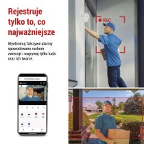 GoSmart Kamera zewnętrzna obrotowa IP-800 WASP z WiFi, biała