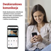 GoSmart Kamera zewnętrzna obrotowa IP-800 WASP z WiFi, biała