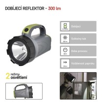 LED nabíjecí svítilna P2311, 300 lm, 2400 mAh