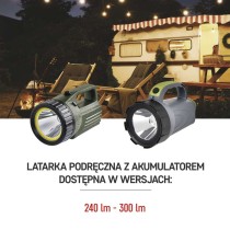 Latarka ładowalna LED, 300 lm 2400 mAh