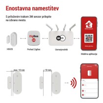 GoSmart brezžični senzor za vrata IP‑2011Z, ZigBee