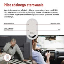 Alarm GoSmart IP‑126L GUARDIAN z czujnikiem ruchu, 6× czujników drzwi/okien, WiFi