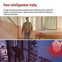 Alarm GoSmart IP‑126L GUARDIAN z czujnikiem ruchu, 6× czujników drzwi/okien, WiFi